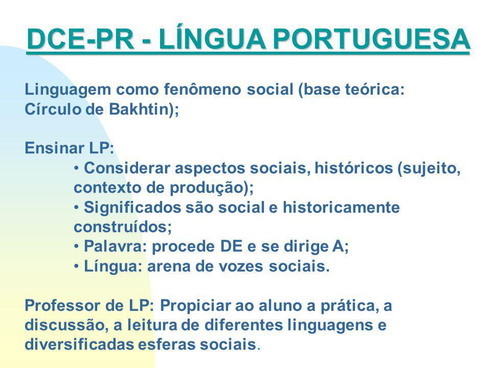 DCE-PR - LÍNGUA PORTUGUESA