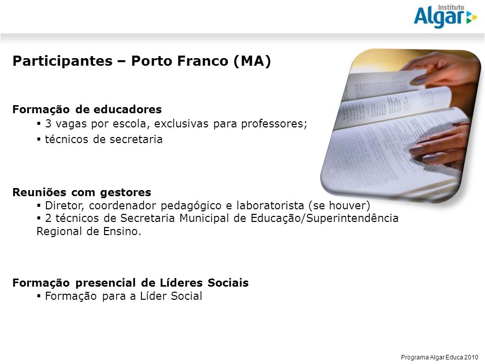Participantes – Porto Franco (MA)