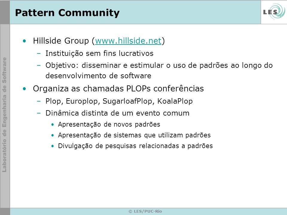 Pattern Community Hillside Group (