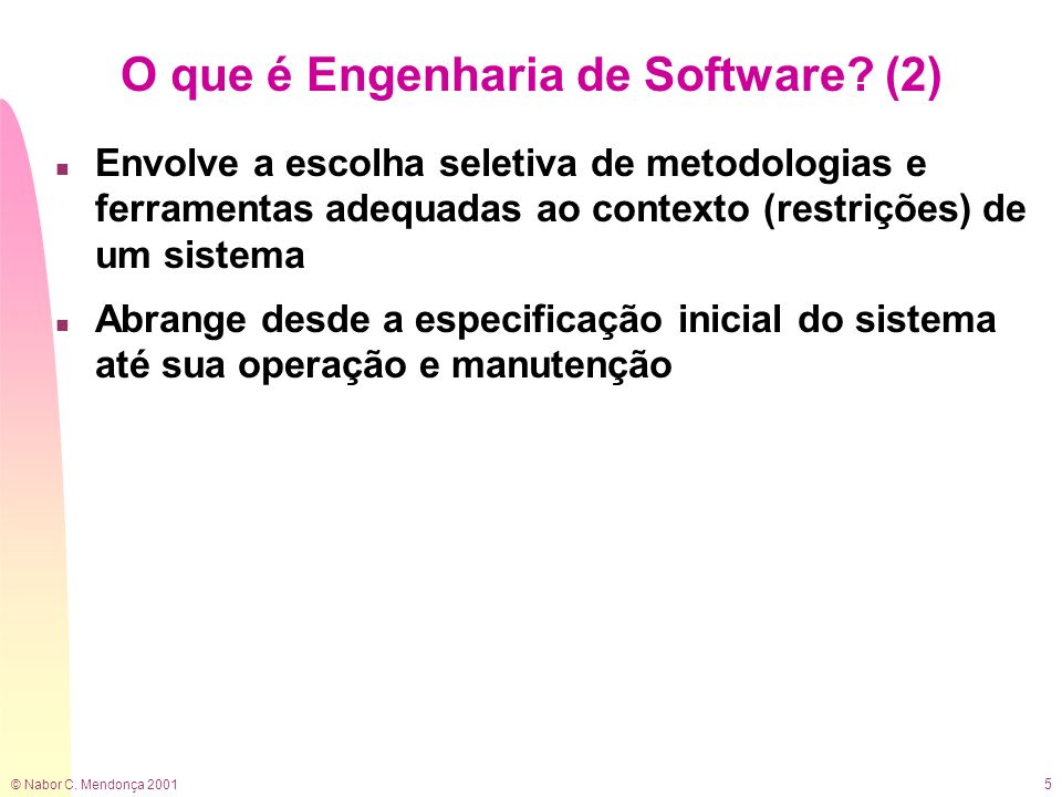 O que é Engenharia de Software (2)