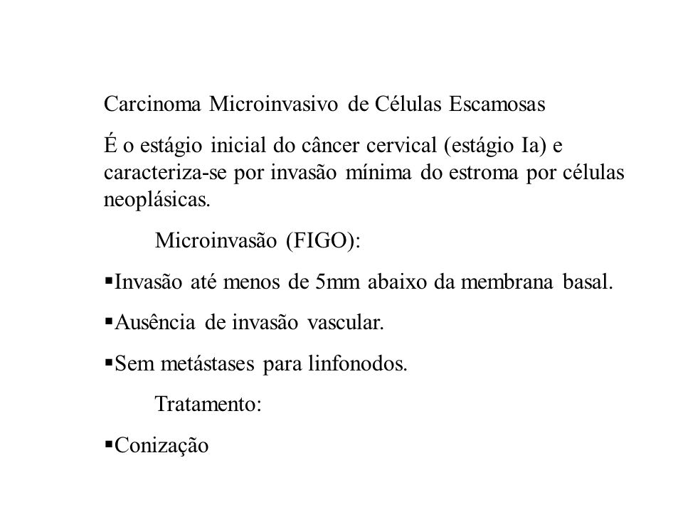 Carcinoma Microinvasivo de Células Escamosas