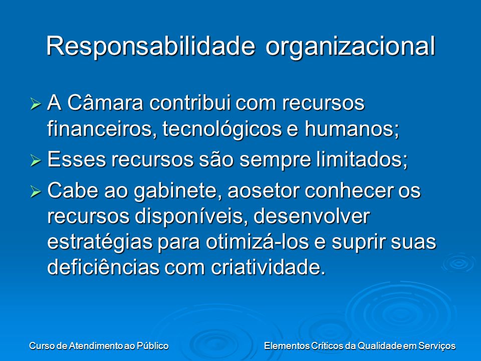 Responsabilidade organizacional
