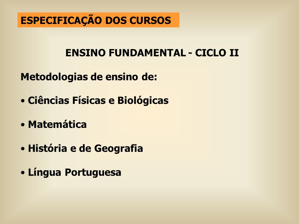 ENSINO FUNDAMENTAL - CICLO II