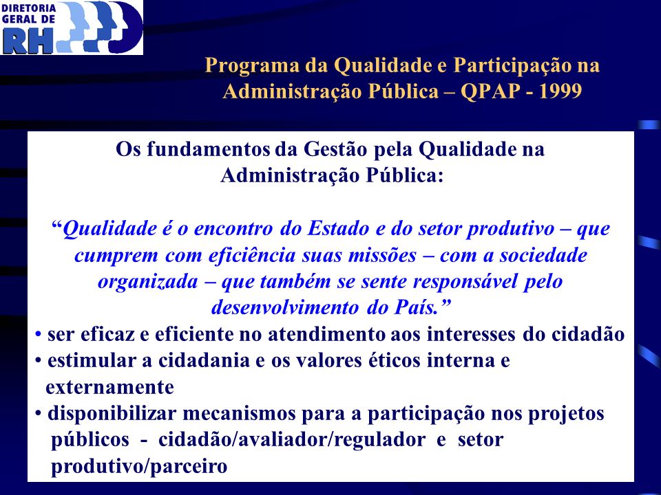 Os fundamentos da Gestão pela Qualidade na Administração Pública:
