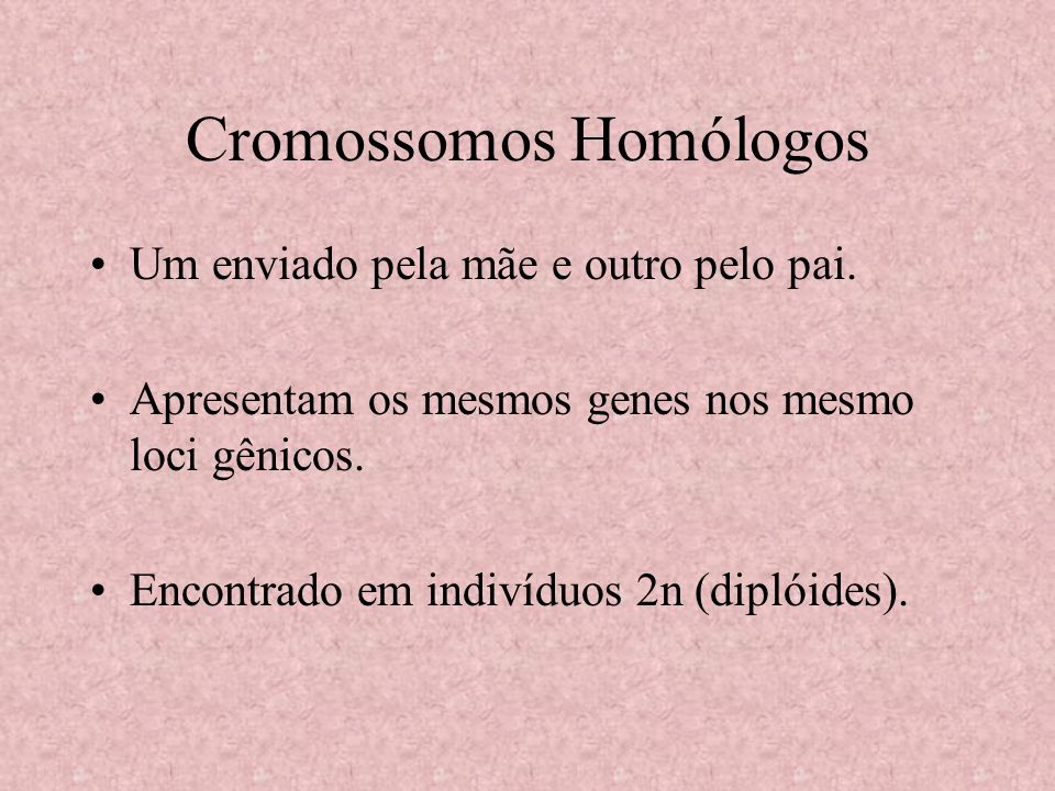 Cromossomos Homólogos