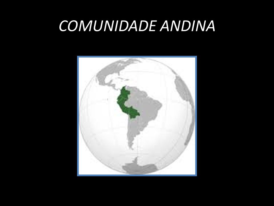 COMUNIDADE ANDINA
