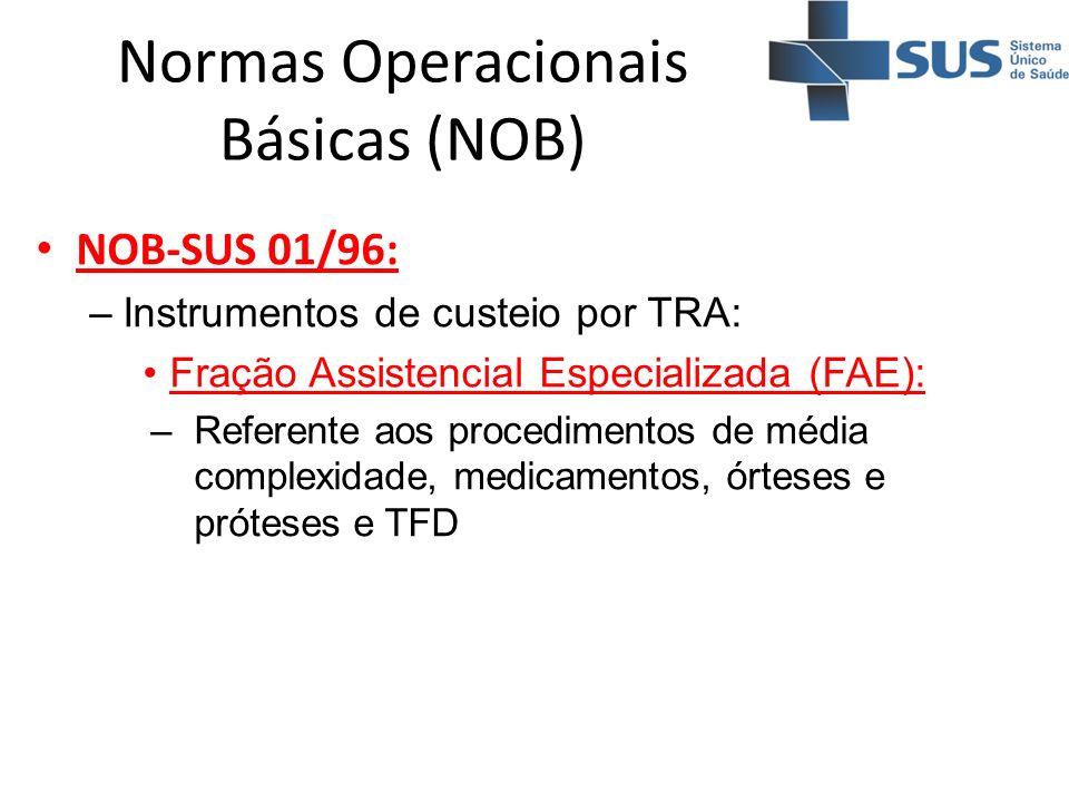 Normas Operacionais Básicas (NOB)