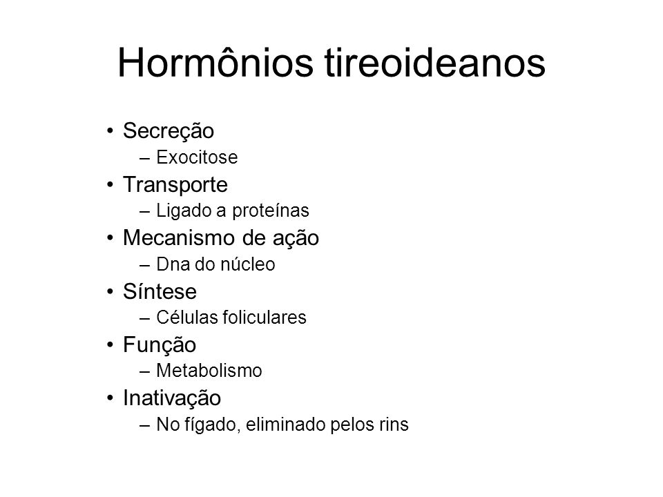 Hormônios tireoideanos
