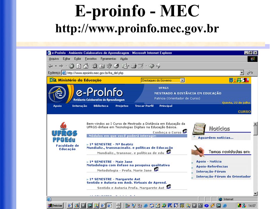 E-proinfo - MEC