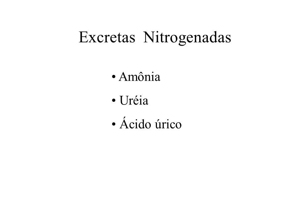 Excretas Nitrogenadas