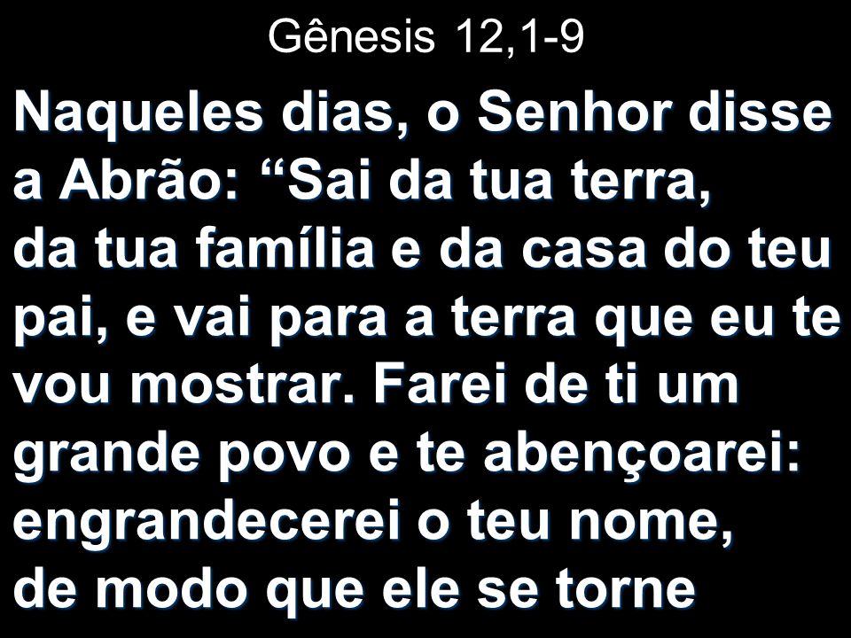 Gênesis 12,1-9