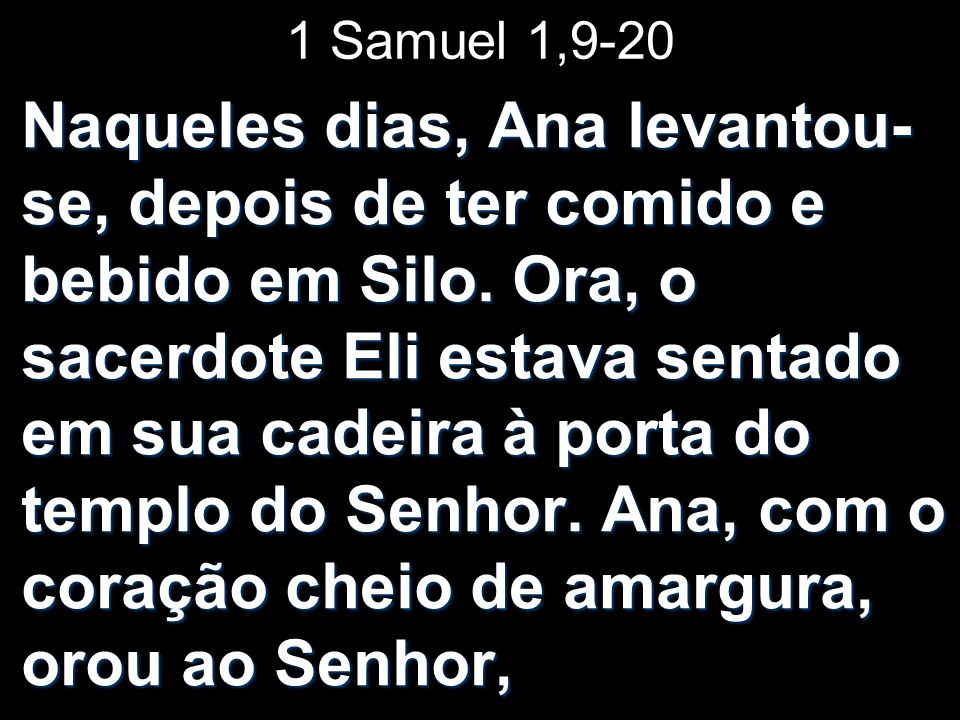 1 Samuel 1,9-20