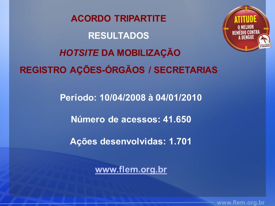 HOTSITE DA MOBILIZAÇÃO REGISTRO AÇÕES-ÓRGÃOS / SECRETARIAS