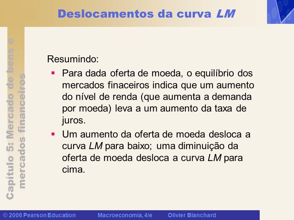 Deslocamentos da curva LM