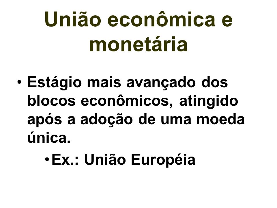 União econômica e monetária
