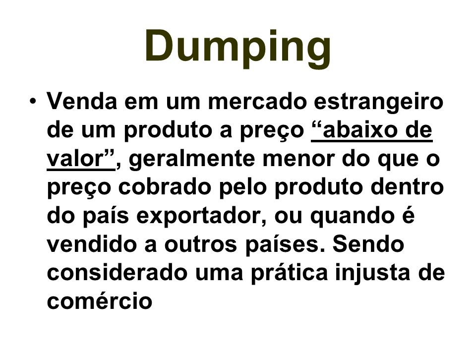 Dumping