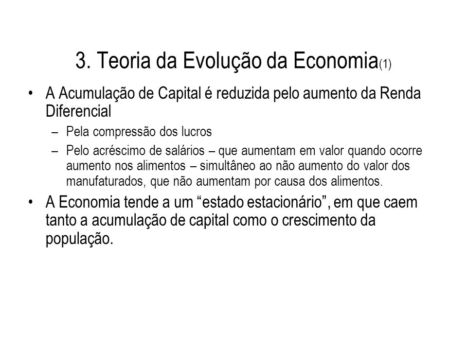 3. Teoria da Evolução da Economia(1)