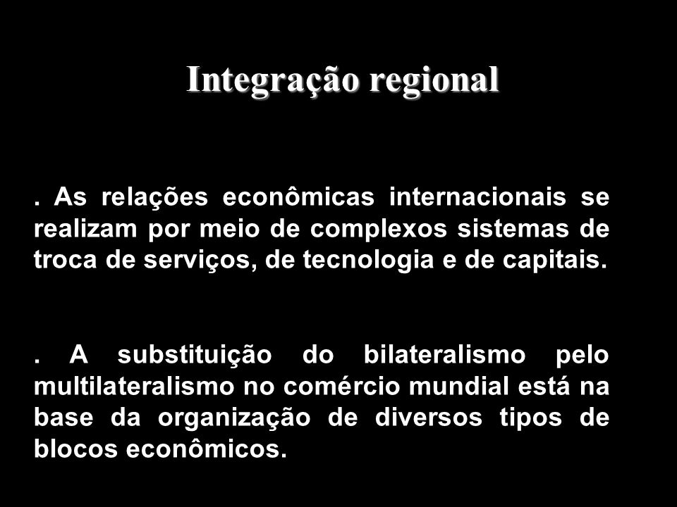 Integração regional