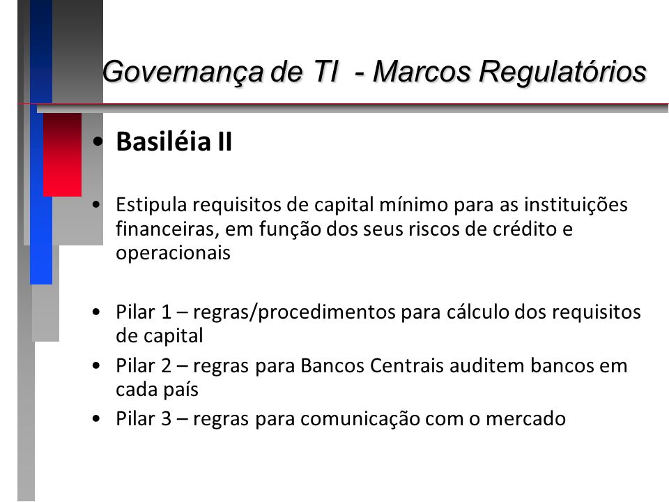 Governança de TI - Marcos Regulatórios