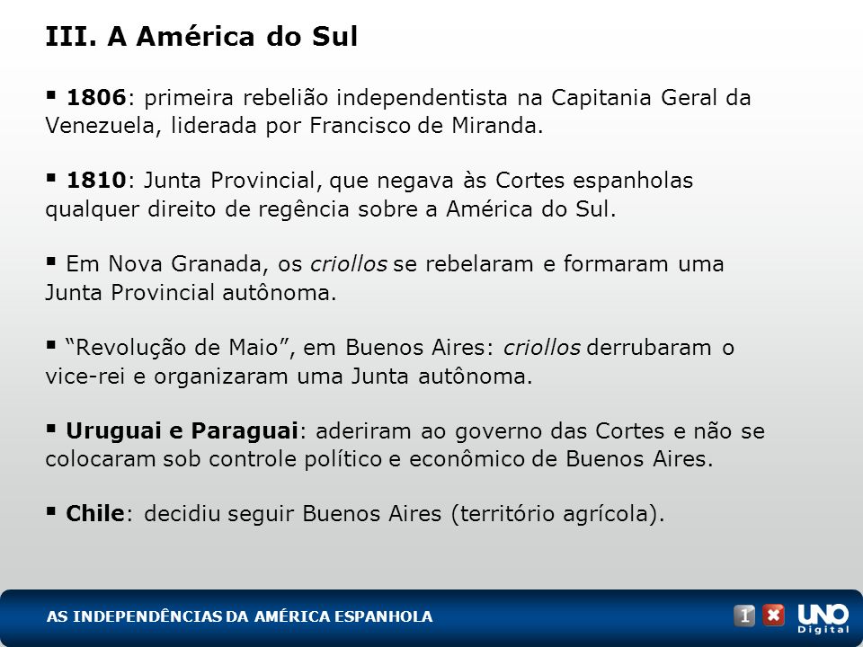 His-cad-1-top-6 – 3 Prova III. A América do Sul.