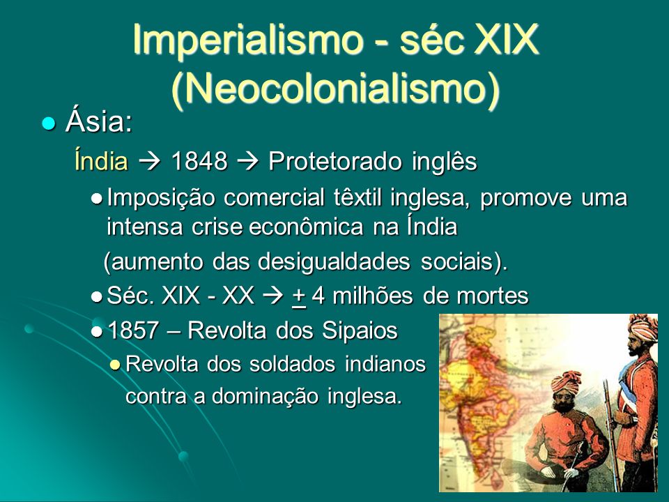 Imperialismo - séc XIX (Neocolonialismo)