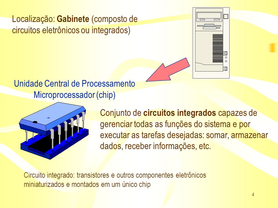Unidade Central de Processamento Microprocessador (chip)