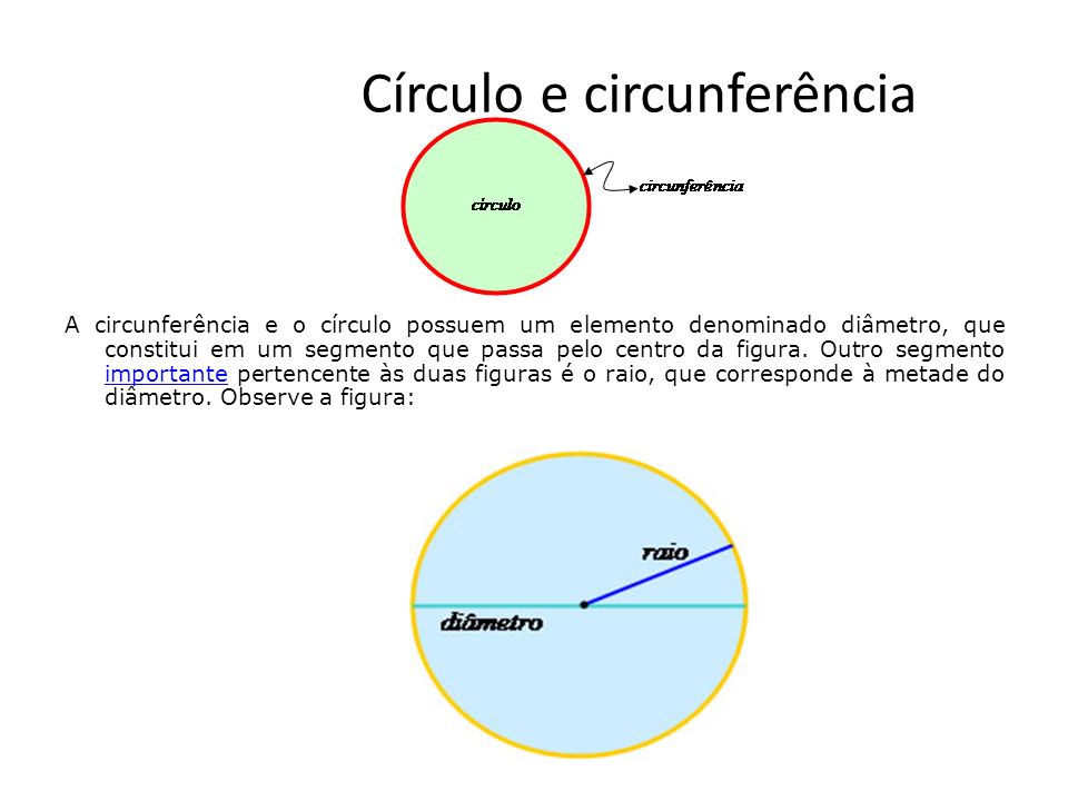 Círculo e circunferência
