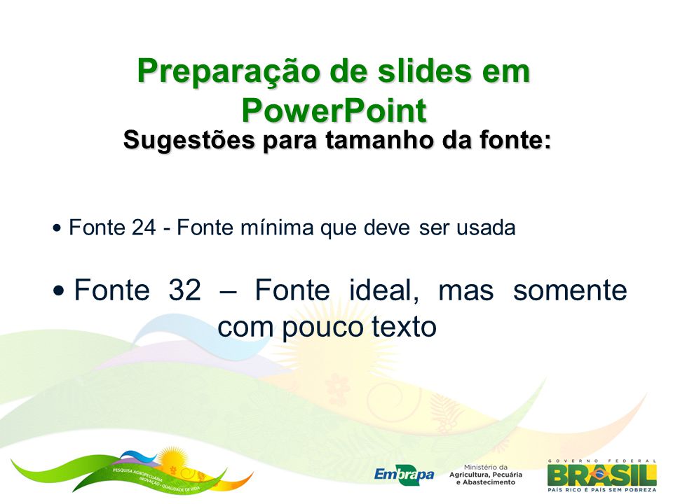 Preparação de slides em PowerPoint