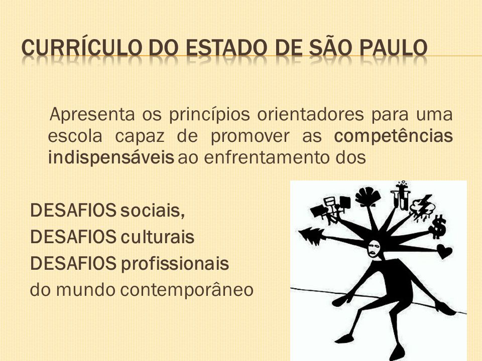 CURRÍCULO DO ESTADO DE SÃO PAULO