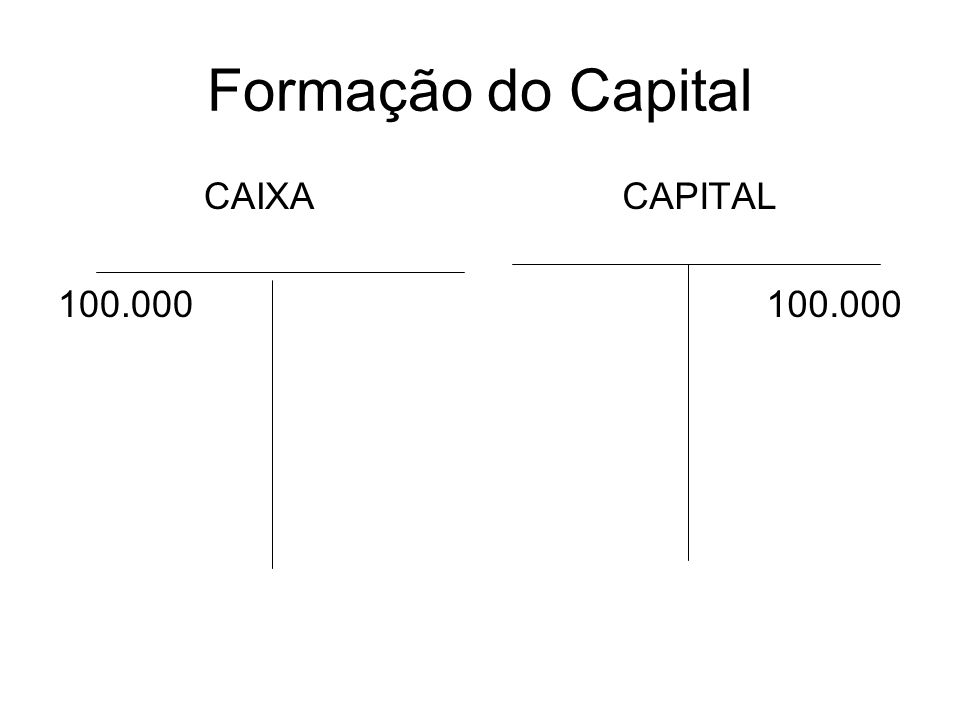 Formação do Capital CAIXA CAPITAL