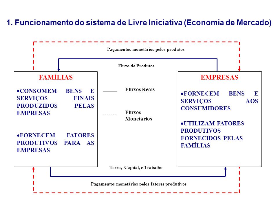 1. Funcionamento do sistema de Livre Iniciativa (Economia de Mercado)