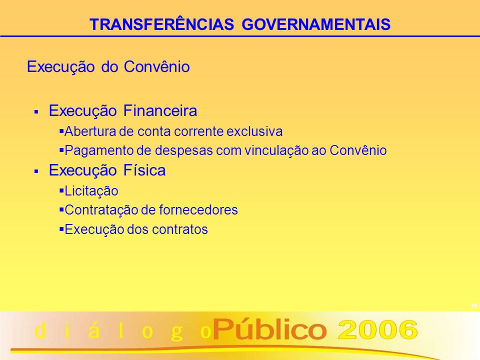 TRANSFERÊNCIAS GOVERNAMENTAIS