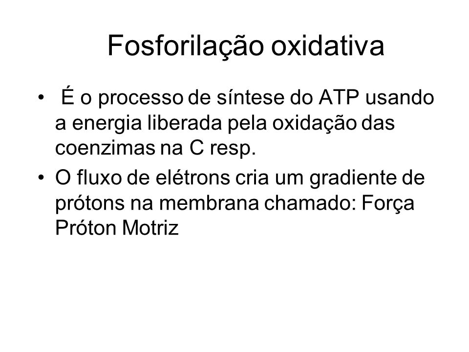 Fosforilação oxidativa
