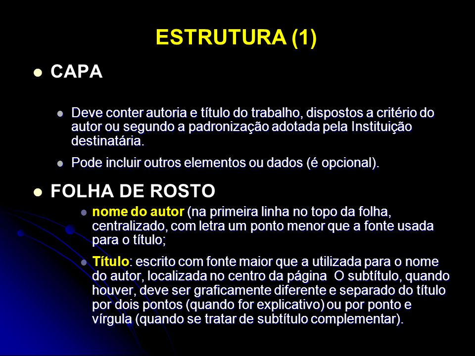 ESTRUTURA (1) CAPA FOLHA DE ROSTO