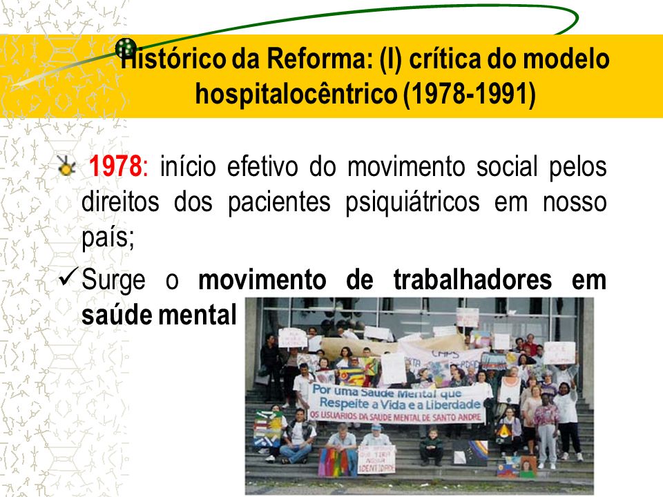 Histórico da Reforma: (I) crítica do modelo hospitalocêntrico ( )