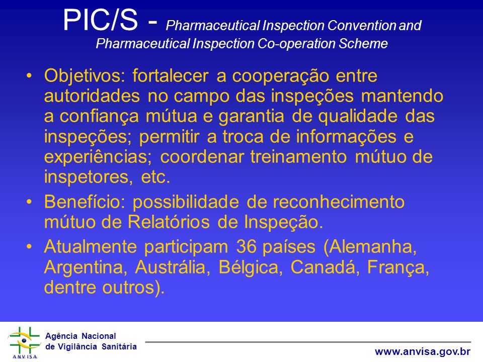 PIC/S - Pharmaceutical Inspection Convention and Pharmaceutical Inspection Co-operation Scheme