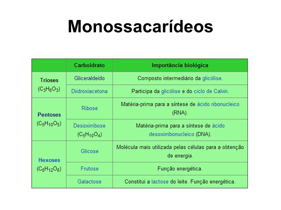 Monossacarídeos