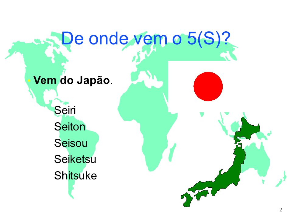 De onde vem o 5(S) Seiri Seiton Seisou Seiketsu Shitsuke