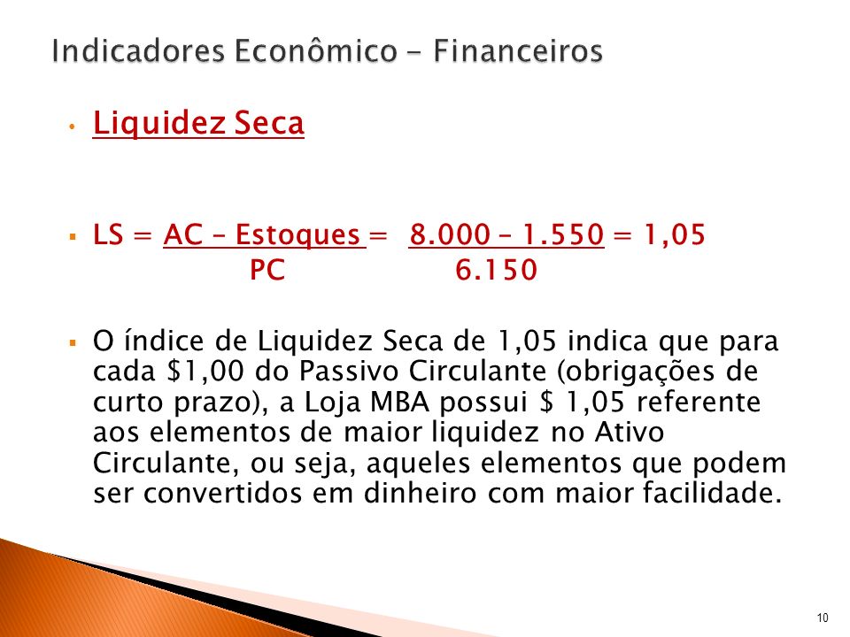 Indicadores Econômico - Financeiros