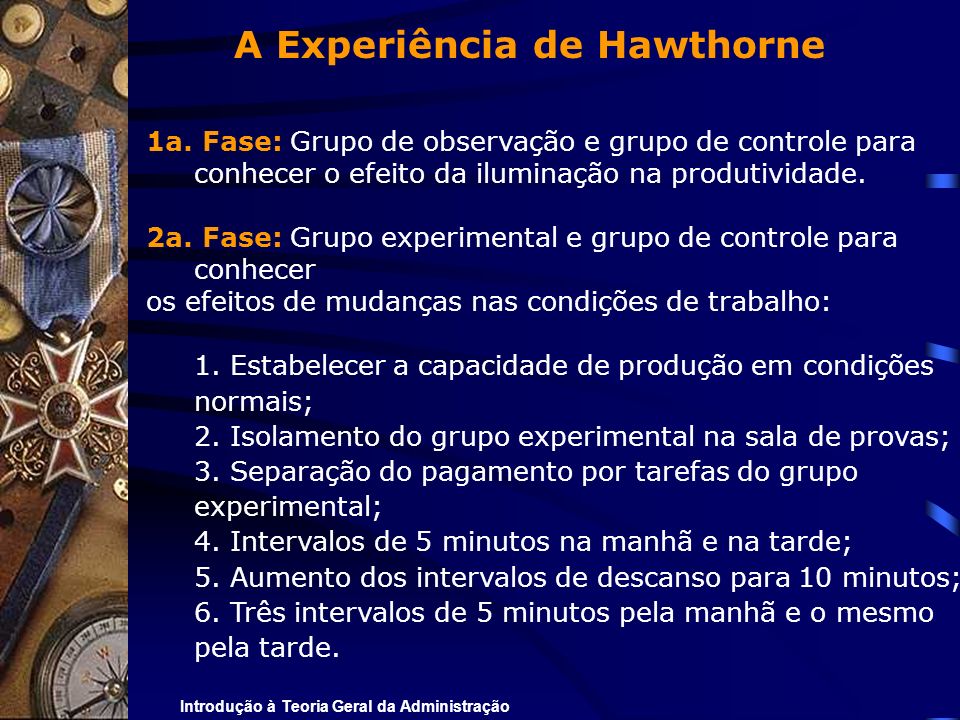 A Experiência de Hawthorne