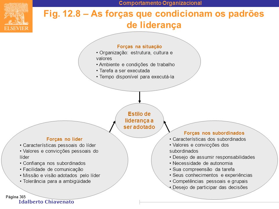 Fig – As forças que condicionam os padrões de liderança