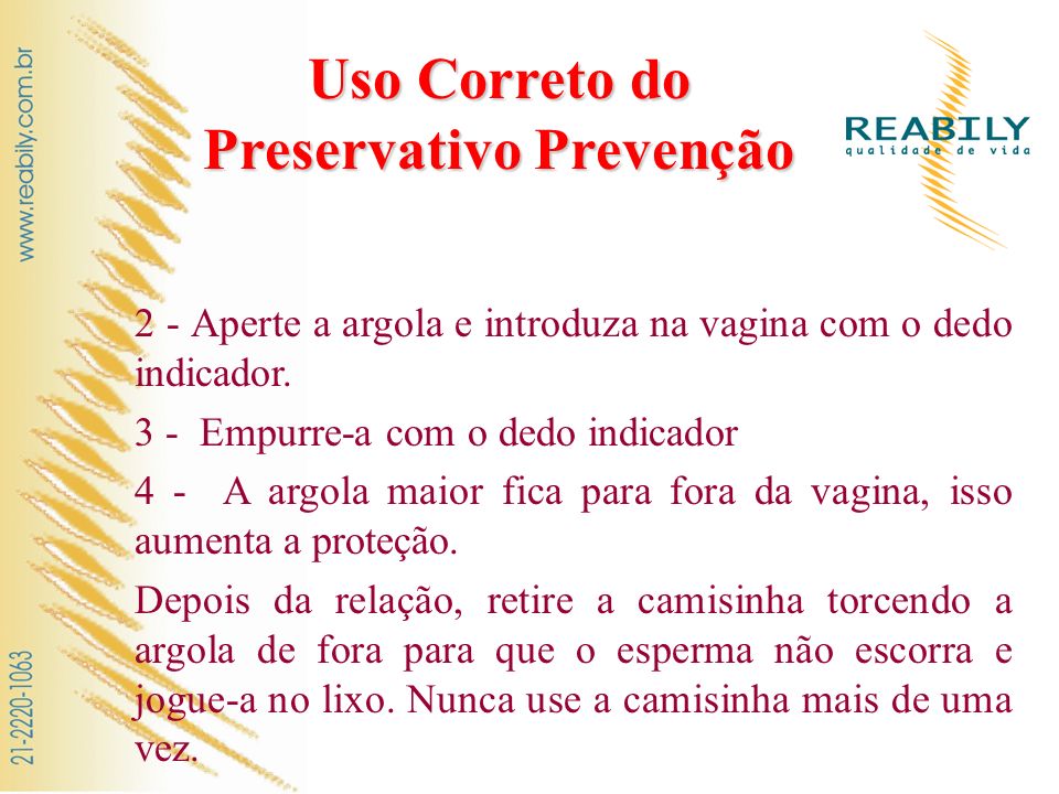 Uso Correto do Preservativo Prevenção