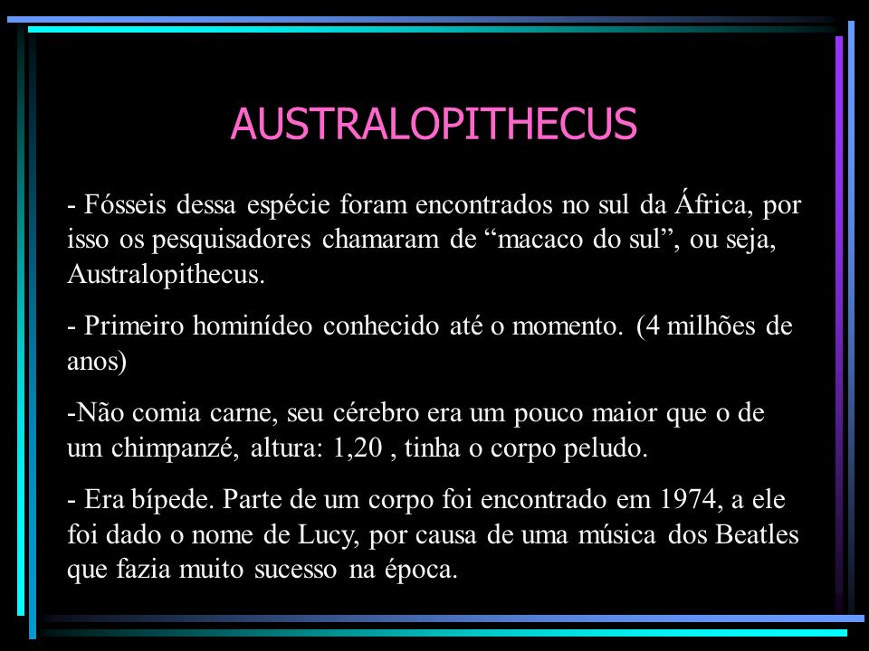 AUSTRALOPITHECUS
