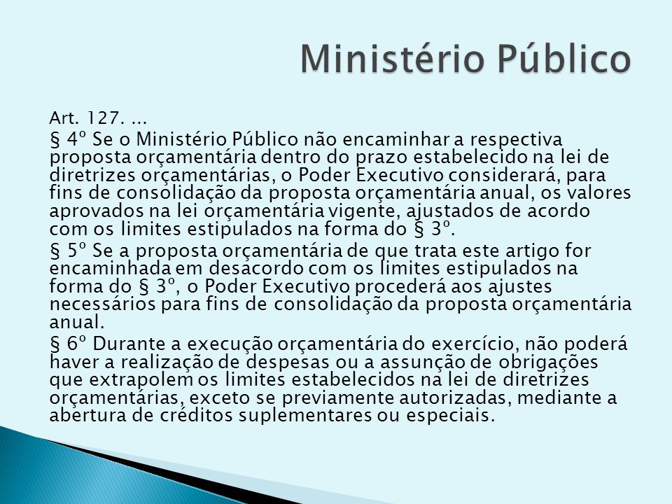 Ministério Público Art
