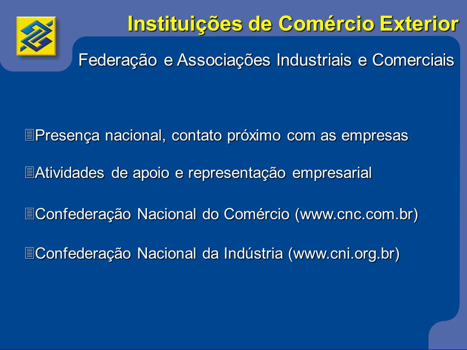 Instituições de Comércio Exterior