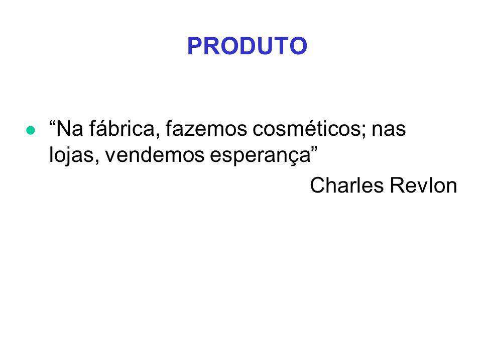 PRODUTO Na fábrica, fazemos cosméticos; nas lojas, vendemos esperança Charles Revlon