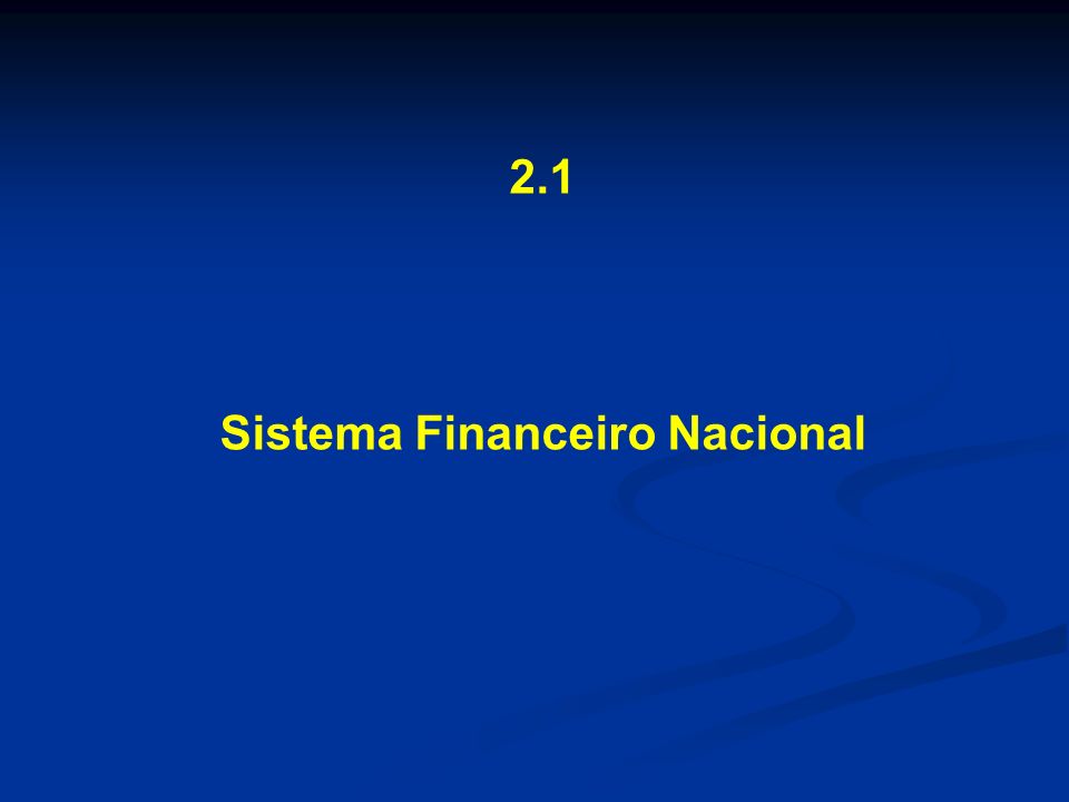 Sistema Financeiro Nacional