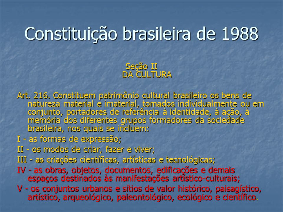 Constituição brasileira de 1988
