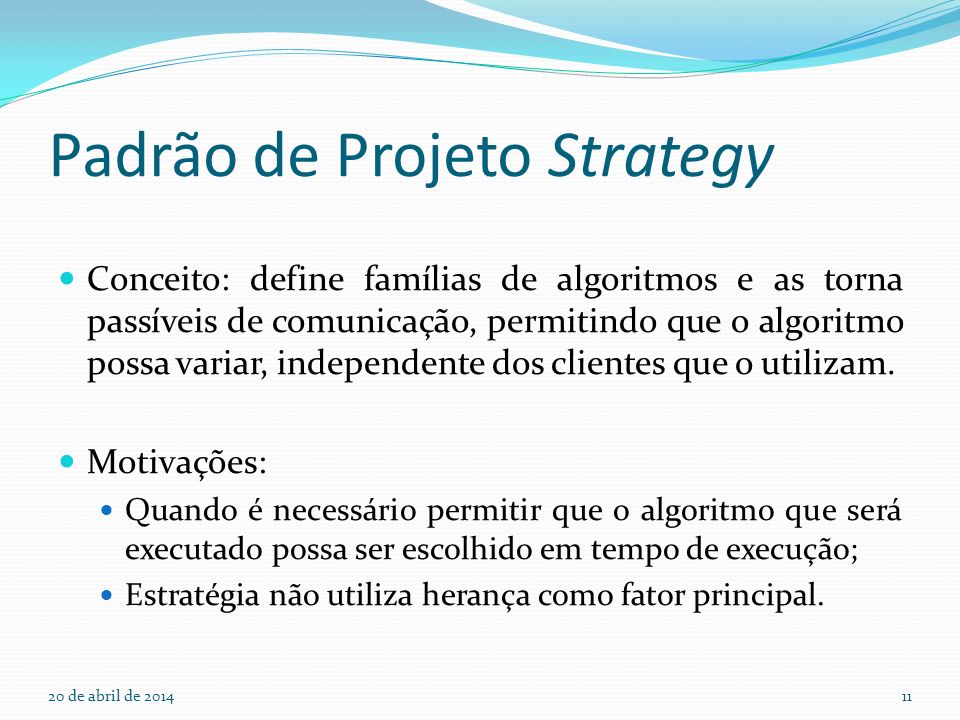 Padrão de Projeto Strategy