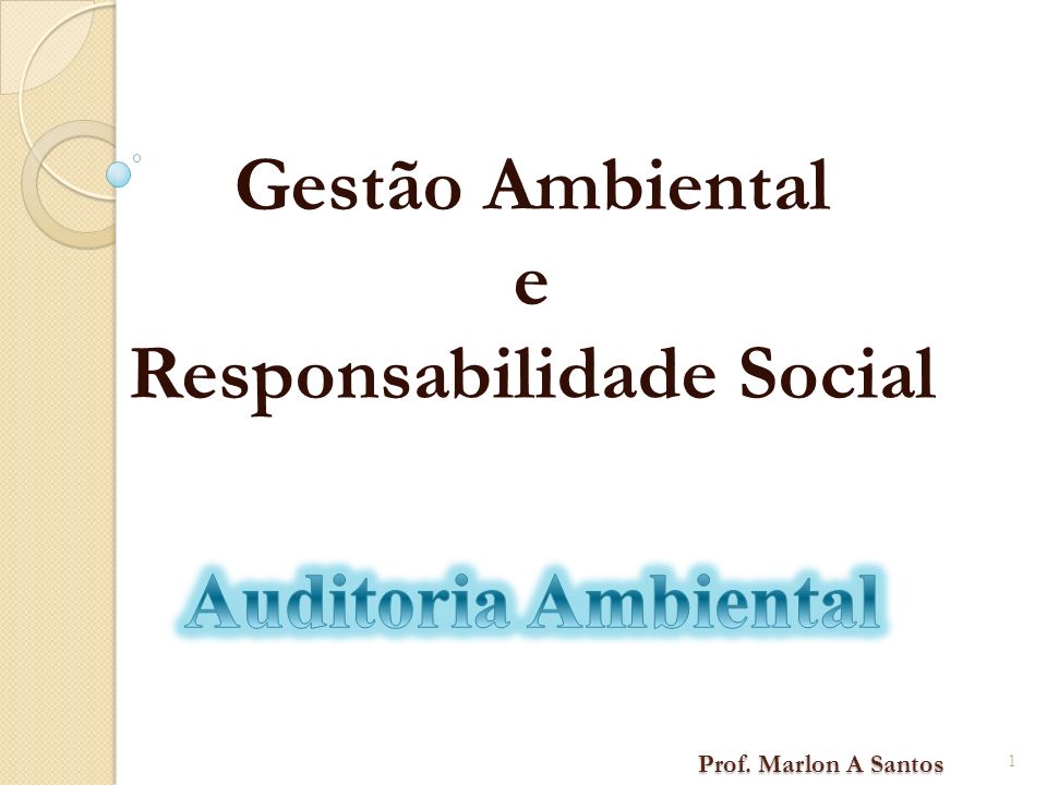 Gestão Ambiental e Responsabilidade Social